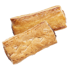 Saucijzenbroodje of vegan saucijzenbroodje